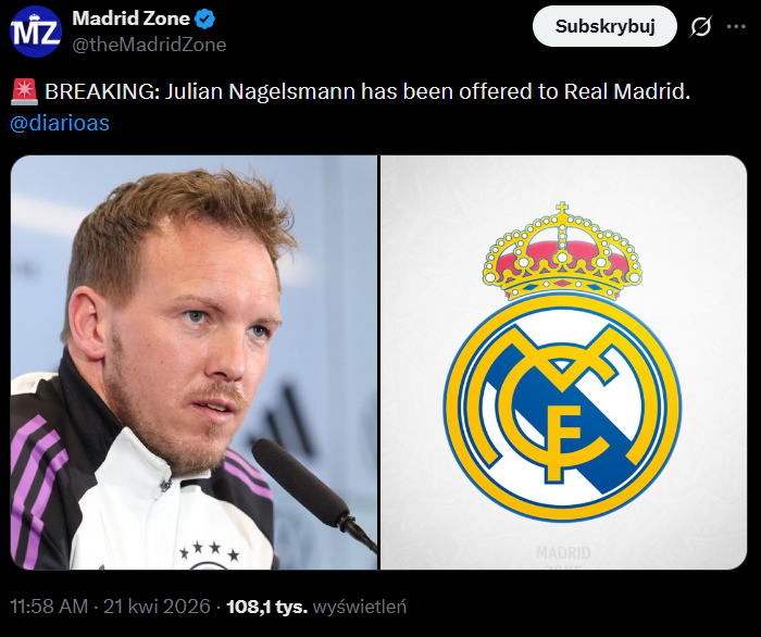 HIT! Ten trener został ZAOFEROWANY Realowi Madryt!